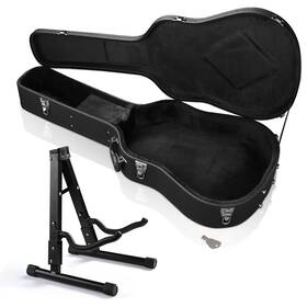 28ghcgfs001-ag-06 Yescom 41 Inch Acoustic Guitar Case Hard Shell With Folding Stand For Bass