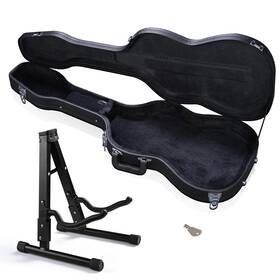 28ghcgfs004-e-st-06 Yescom Electric Guitar Case For Stratocaster Style With Folding Floor Stand