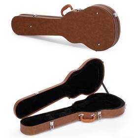 D28ghc003-e-lp-02 Yescom Aw Electric Guitar Hard Case For Glp Style Hard-shell Bulge Surface Brown