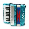 Yiran-xtp104 No Name Accordion For Kids Keys Cyan
