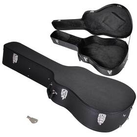 Zehuoge 630199410231 Wood Hard-shell Case With Lock For 41 Acoustic Dreadnought Guitar Pu Surface