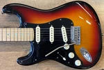 2008 Fender American Deluxe Stratocaster Sunburst Left-handed Electric Guitar. Fixed Price $1339.99.