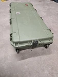 Skb 1750 Green Waterproof Hard Rifle Case Foam Padded Wheeled Padlock Loops. Fixed Price $295.00.