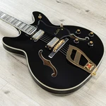 Mint Hagstrom '67 Viking Ii Hollow-body Guitar, Resinator Fretboard, Black Gloss. Fixed Price $849.00.