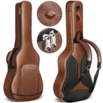 Cahaya Guitar Case Acoustic Bag - 0.8IN Thick Pu Easy Cleaning Fits 40 41 42IN. Fixed Price $146.00.