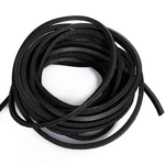 Lollibeads (tm) 3MM Flat Genuine Leather Cord Braiding String Black (5 Yards). Fixed Price $11.39.