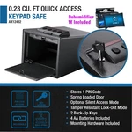 Barska Electric Quick Access Keypad Portable Safe AX12432 + 1X Dehumidifier Bag. Fixed Price $176.65.