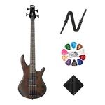 Ibanez GSRM20 4-STRING Bass Walnut Flat Guitar, Right Handed+strap+picks Bundle. Fixed Price $239.99.