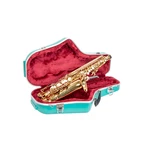 Crossrock Alto Saxophone Case Abs Molded Hardshell-detachable Strap-mint Blue. Fixed Price $118.99.