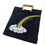 1981 80S Vintage Sea World Bag Rainbow Wooden Handles. Fixed Price $25.00.