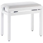 Stagg White Piano Bench With Velvet Top (blemished Corners) #R5803. Fixed Price $95.00.