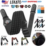 Lekato Acoustic Electric Guitar Bass Strap 2"/3"/3.5" Wide Pad Holder Adjustable. Fixed Price $19.99.