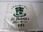 Decorative Irish Pillow Case Zippered Not Lucky Just Blessed 16X16 Square. Fixed Price $9.99.