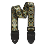Stagg Ste Mandala Terylene Guitar Strap With Pattern, Green. Fixed Price $17.99.