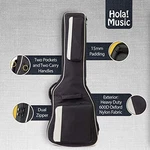 Hola! Music Electric Guitar Gig Bag, Deluxe Series 15MM Padding - Black White. Fixed Price $78.24.