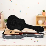 41" Acoustic Guitar Hardshell Case - Abs Contoured Lockable Padded Grayish Blue. Fixed Price $129.99.