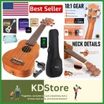 Elegant Soprano Ukulele Starter Kit 21-INCH Mahogany With Accessories Included. Fixed Price $80.99.