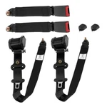2PCS Seat Belt 3 Point Universal Retractable Safety Black Extra Long Straps. Fixed Price $79.88.
