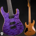 Suhr Modern 7 Quilt Roasted - Trans Purple #83256. Fixed Price $6249.00.