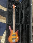 Carlo Robelli Sunburst 4-STRING Electric Bass Guitar With Carry Case Stand. Fixed Price $200.00.