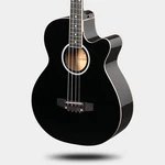 Black Short Scale Acoustic Electric Bass Guitar With Gig Bag And More Glarry Gmb. Fixed Price $108.99.