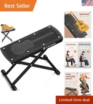 Guitar Rest 6 Position Height Adjustable Footstool With Non-slip.... Fixed Price $34.86.