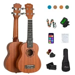21 Inches Beginner Ukulele Kids Travel Student Wooden Soprano Mahogany Uk.... Fixed Price $70.66.