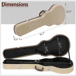Ktaxon Portable Hard Cases Deluxe Wooden Carry For Klp Electric Guitars. Fixed Price $65.88.