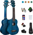 21 Inches Ukulele Beginner Kids And Adult Student Travel Wooden Soprano Mahogany. Fixed Price $63.99.
