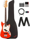Fender Player Ii Mustang Bass Pj - Coral Red W/ Cleaning Kit. Fixed Price $869.99.