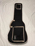 Levy's Acoustic Bass Guitar Gig Bag EM8G Padded Soft Case Black Tan Backpack 49". Fixed Price $24.00.