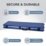 Crossrock Scratch-resistant Hardshell Case For Electric Bass Guitars-blue. Fixed Price $209.99.