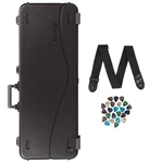 Fender Deluxe Molded Stratocaster-telecaster Case Black W/ Strap. Fixed Price $249.99.