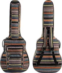 43 Inch Acoustic Guitar Gig Bag With Backpack Strap And 5 Pockets, Bohemian Vint. Fixed Price $56.99.
