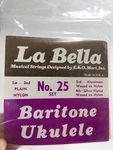 Bella Vintage Ukulele Strings Baritone No. 25 Nylon Aluminum Silver Plate Nos. Fixed Price $16.05.
