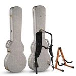 Xcceries Lp Electric Guitar Hard Case W/ Folding Stand Backpack Sonic Silver. Fixed Price $169.90.