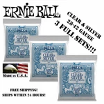 **3 Sets Ernesto Palla Clear And Silver Nylon Classical Guitar Strings 2403**. Fixed Price $18.98.