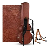 Yescom Les Paul Electric Guitar Hard Case With Folding Stand & Backpack Sunburst. Fixed Price $169.90.
