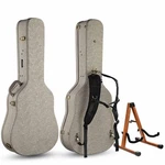 Xcceries Acoustic Guitar Hard Case With Stand & Backpack Strap Rococo Gainsboro. Fixed Price $221.90.