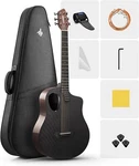 Donner RISING-G1 38" Acoustic Guitar Carbon Fiber Glossy + Gig Bag & Accessories. Fixed Price $229.98.