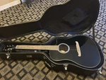 Fender Dreadnought Acoustic-electric Guitar Black W/ Hard Case And Kyser Capo. Fixed Price $215.00.