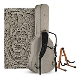 Yescom Acoustic Guitar Hard Case With Folding Stand & Backpack Rococo Gainsboro. Fixed Price $169.90.