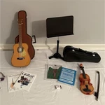 American Girl Music Set - Guitar And Violin. Fixed Price $35.00.