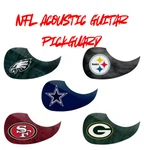 Nfl Acoustic Pick Guard Woodrow Guitar By The Sports Vault Chiefs Cowboys 49ERS. Fixed Price $8.99.