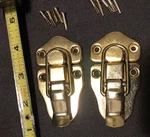 Brass Guitar/instrument Case Latch/latches-for Gibson &more Usa Brands-set Of 2. Fixed Price $15.75.