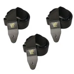 Ernie Ball Guitar Strap Polypro Black Nylon Wide Value 3 Pack Bundle. Fixed Price $18.48.