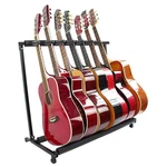 New 7 Guitar Stand Multiple Display Rack Folding Padded Organizer. Fixed Price $26.39.