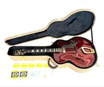 Electric Acoustic Guitar Hagstrom HL550 Arch Top S/n M08071867 With Hard Case. Fixed Price $1665.00.