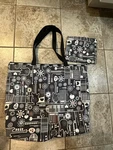 Lesportsac Classic Shoulder Bag Purse Music Theme Print W/ Matching Coin. Fixed Price $38.00.