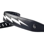 Strap With Lightning Bolt For Electric Guitars/bass, Leather Adjust. Fixed Price $44.99.